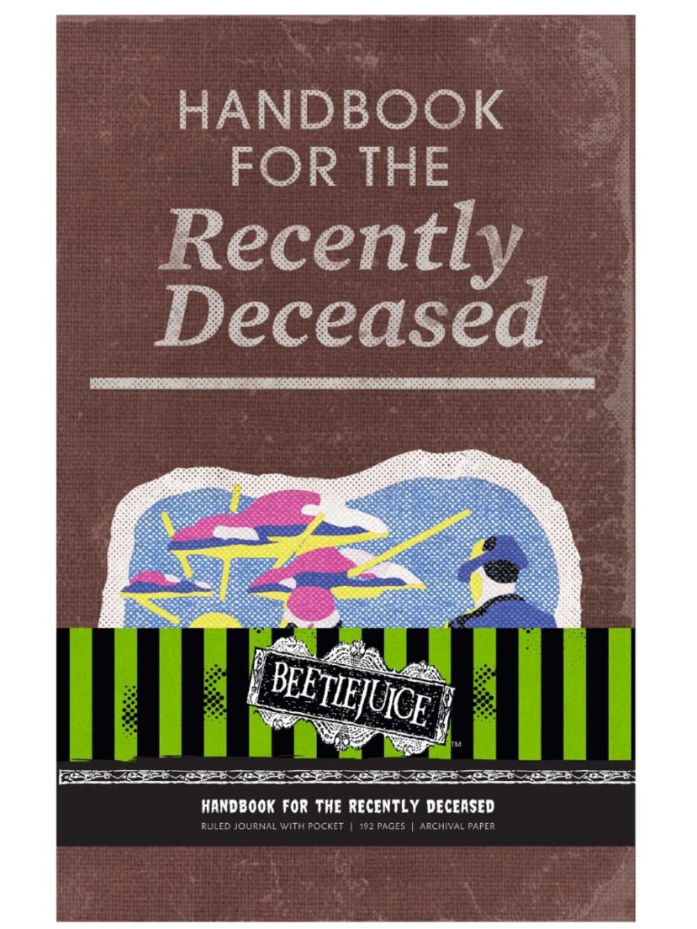 Beetlejuice Handbook for the Recently Deceased Hardcover Ruled Journal Notebook